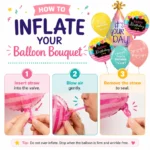 It’s Your Day Helium Balloon Set of 6 (Birthday Hat Supershape + 2 Happy Birthday Round Foil + 3 Printed Balloons) | Pre-Inflated & Delivered | Birthday Decoration - Image 4