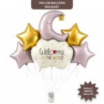 Welcome to The World Baby Arrival Helium Filled Balloon Balloons Set of 5